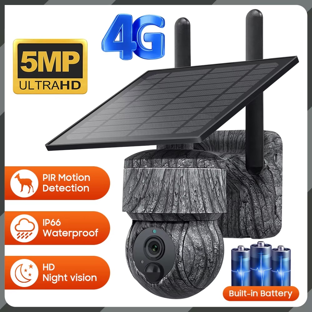 thumbnail interactive-video image 1 of VIMEL Solar Powered Wireless Trail Camera - Hunting & Home Security Cam With Night Vision 1 of 4